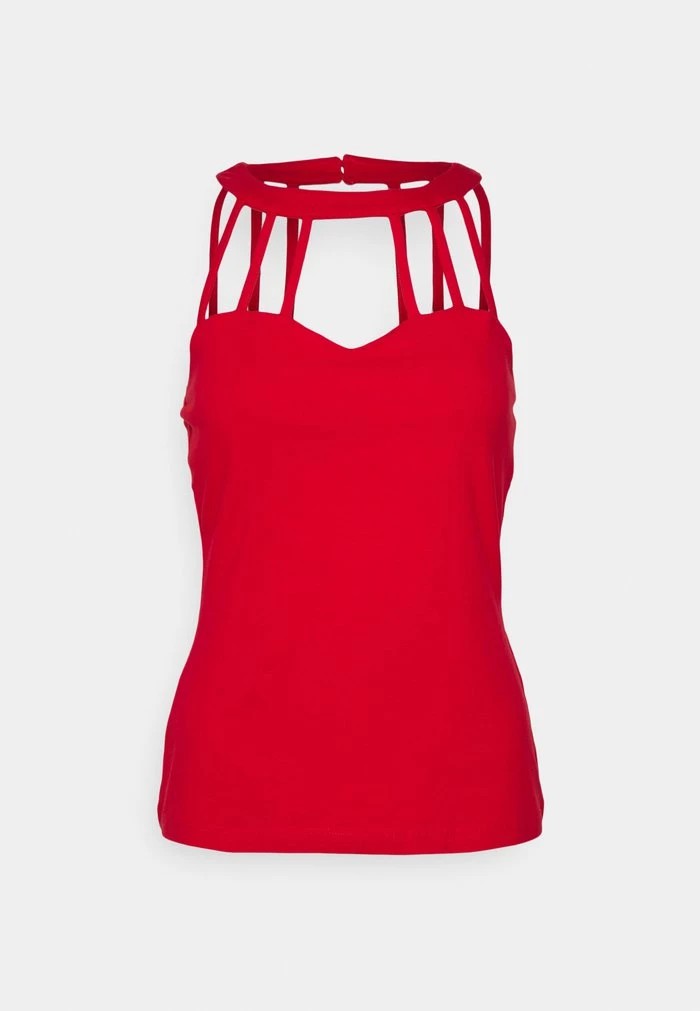 T-Shirt ANNA FIELD Anna Field Top Rouge Femme | LCX-1070378